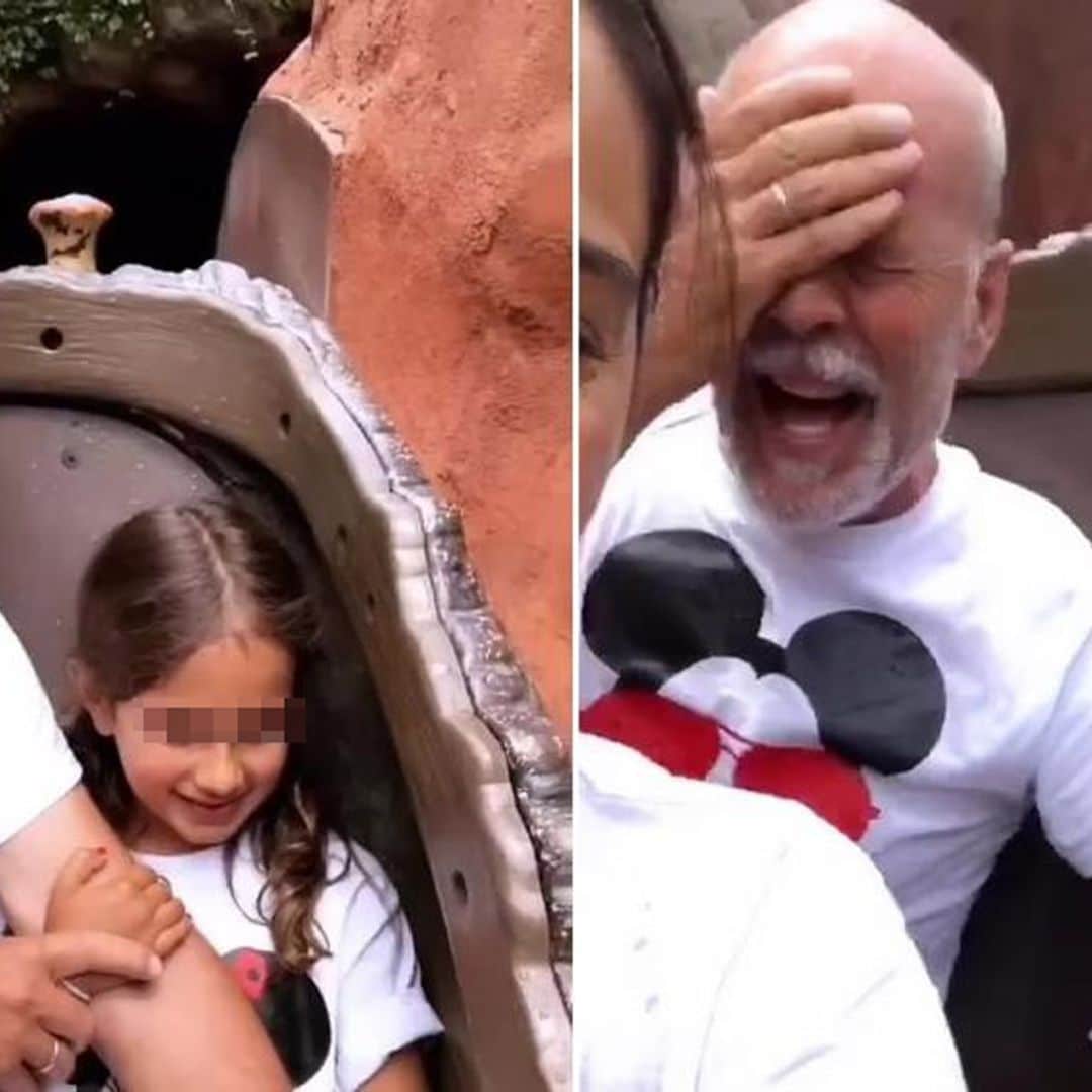 Las imágenes más divertidas de Bruce Willis junto a sus hijas en Disneyland