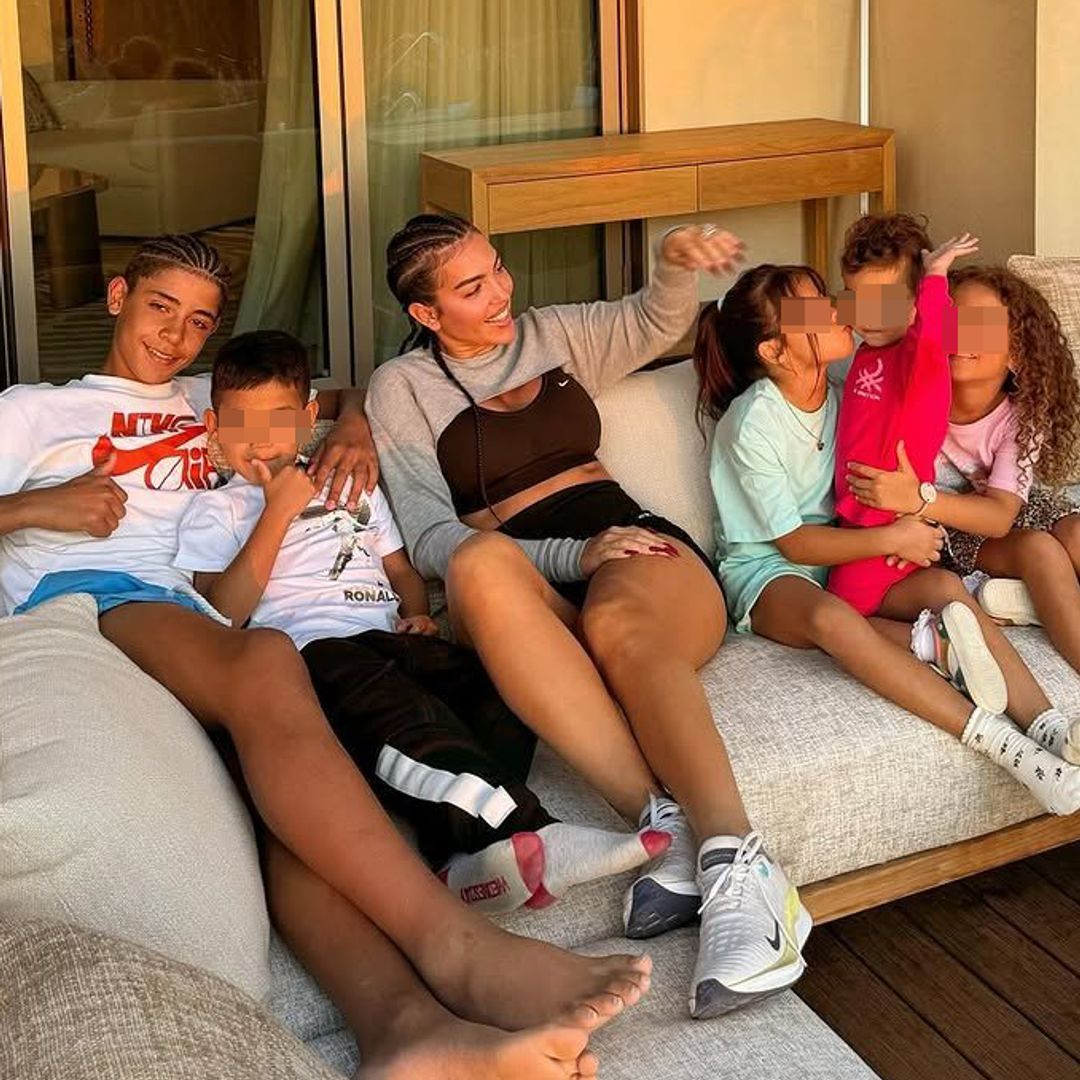 El vídeo que muestra cómo viven Georgina Rodríguez y los niños desde casa un partido de Cristiano Ronaldo: “¡Gol de papá!”