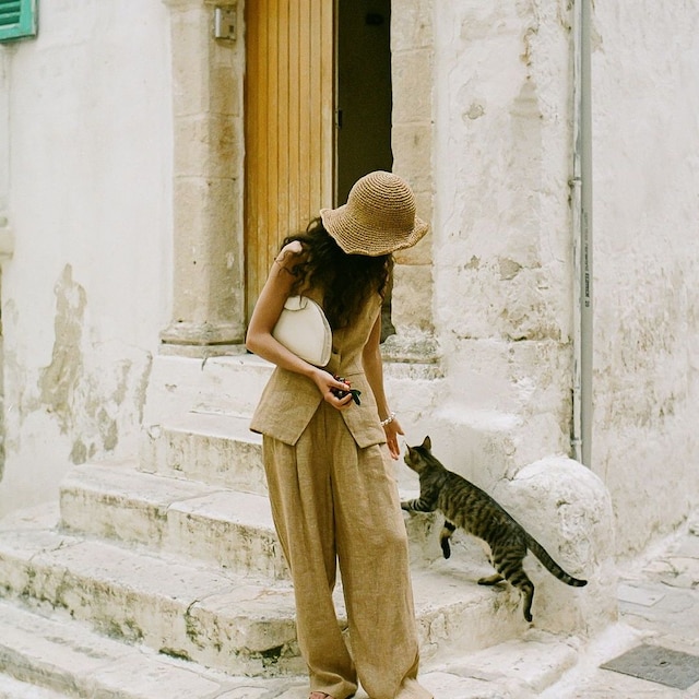 look de traje de verano