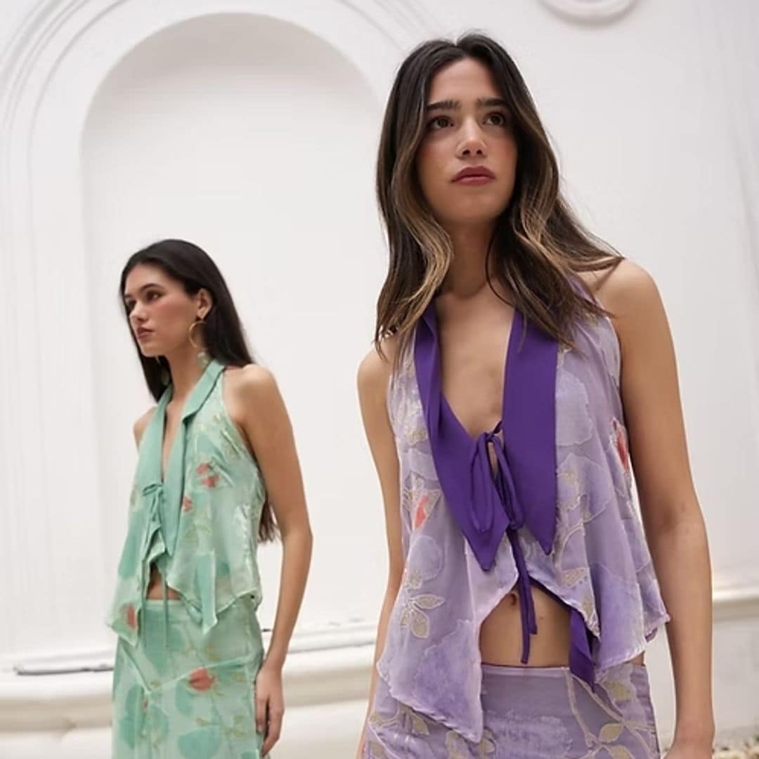 Blusa de tirantes estampada