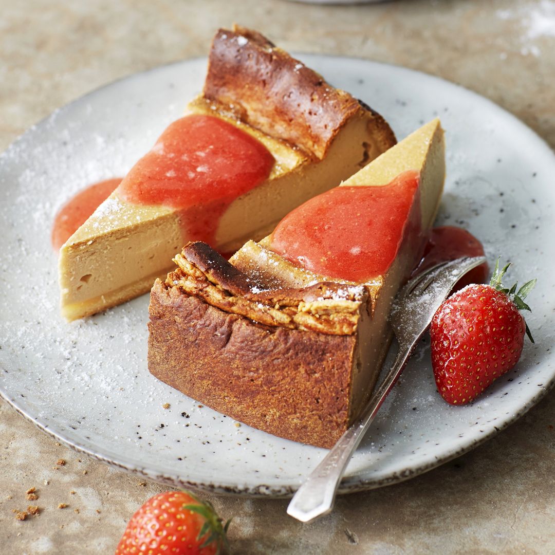 Tarta de queso en versión ligera: sin azúcar y alta en proteínas