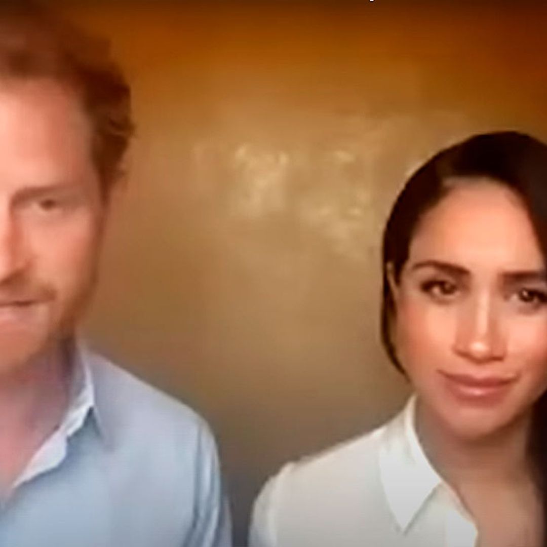 El príncipe Harry y Meghan Markle reaparecen juntos en una videollamada