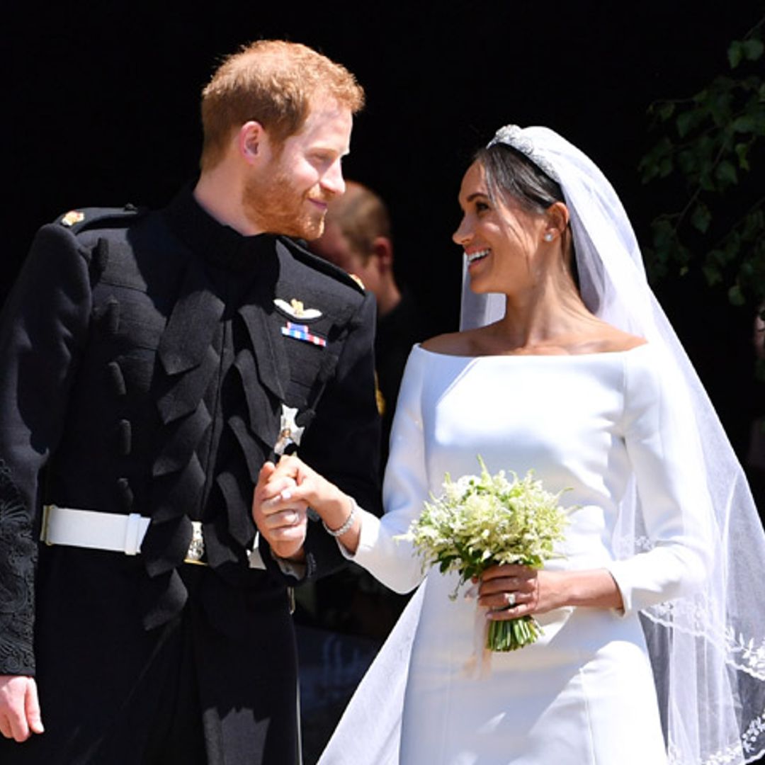 Meghan Markle revela el detalle azul de su vestido de novia que le recuerda su primera cita con Harry