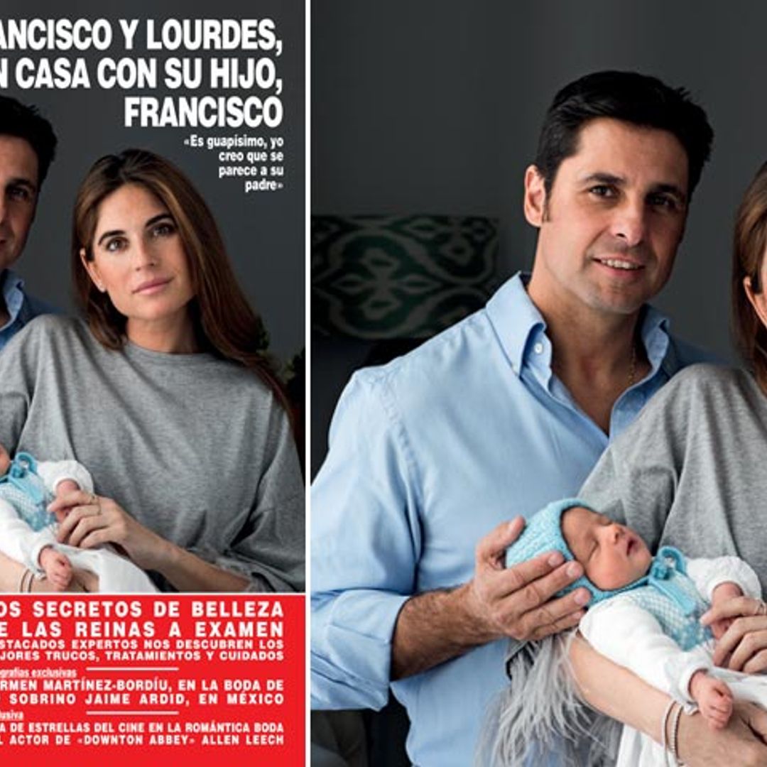 Exclusiva en ¡HOLA!, Francisco y Lourdes, en casa con su hijo Francisco