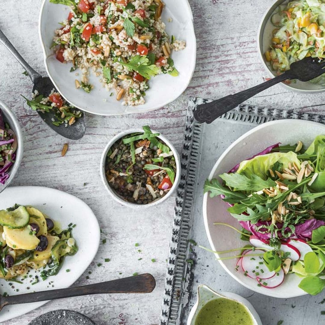 Ensaladas llenas de fibra ¡que te encantarán!