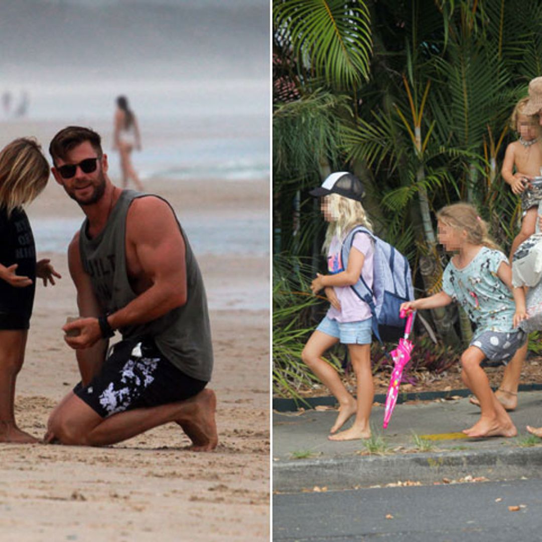 Elsa Pataky y Chris Hemsworth, una 'hippie family' que se divide las tareas