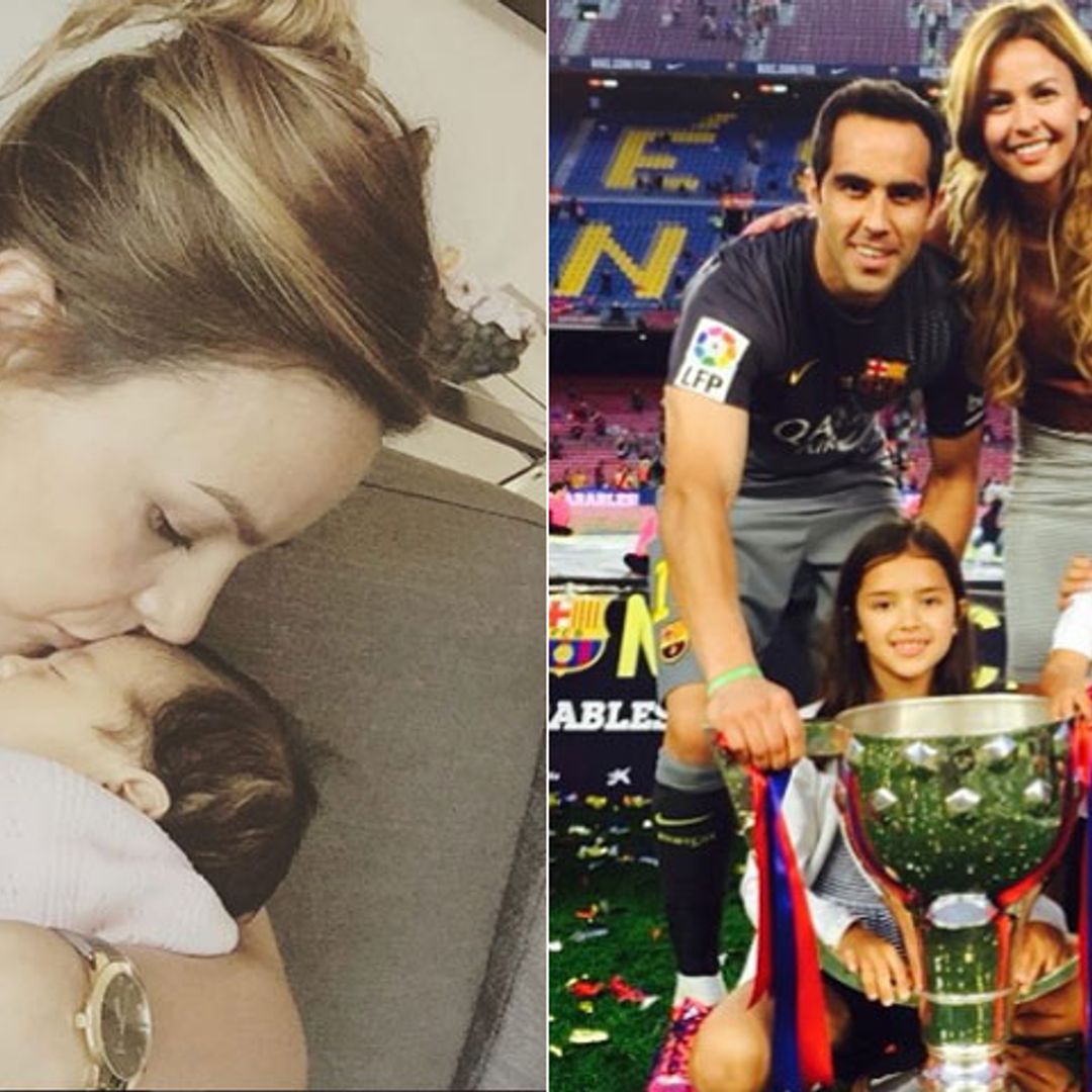 Después de un susto, Claudio Bravo, portero el Barça, ya tiene a su bebé en casa