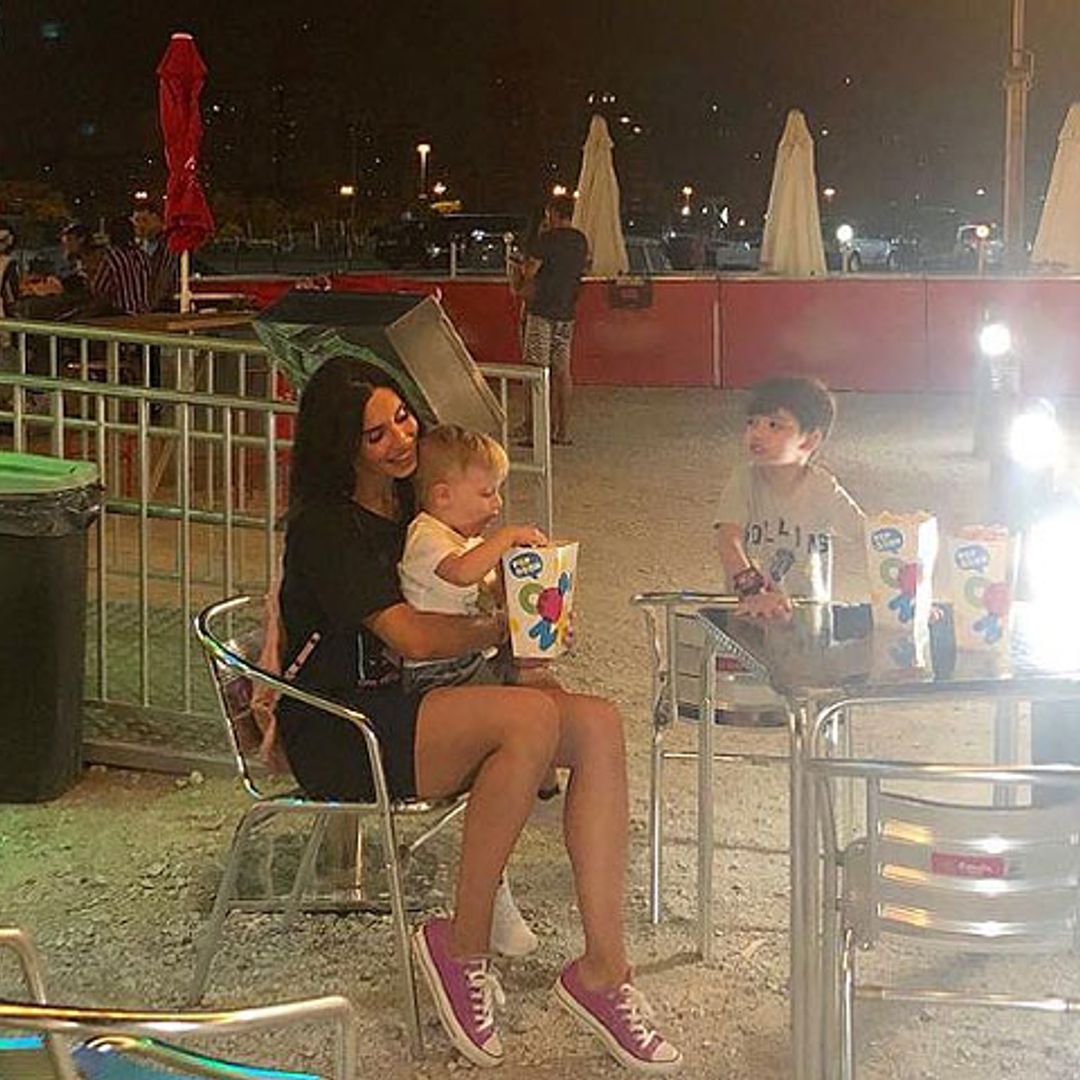 ¡Noche de autocine! El plan favorito de Pilar Rubio con sus hijos