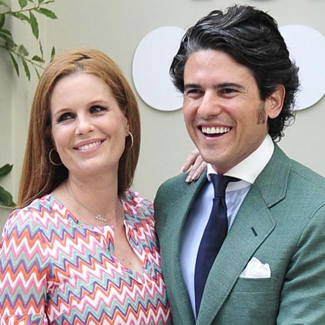 Olivia de Borbón y Julián Porras, padres de su primera hija