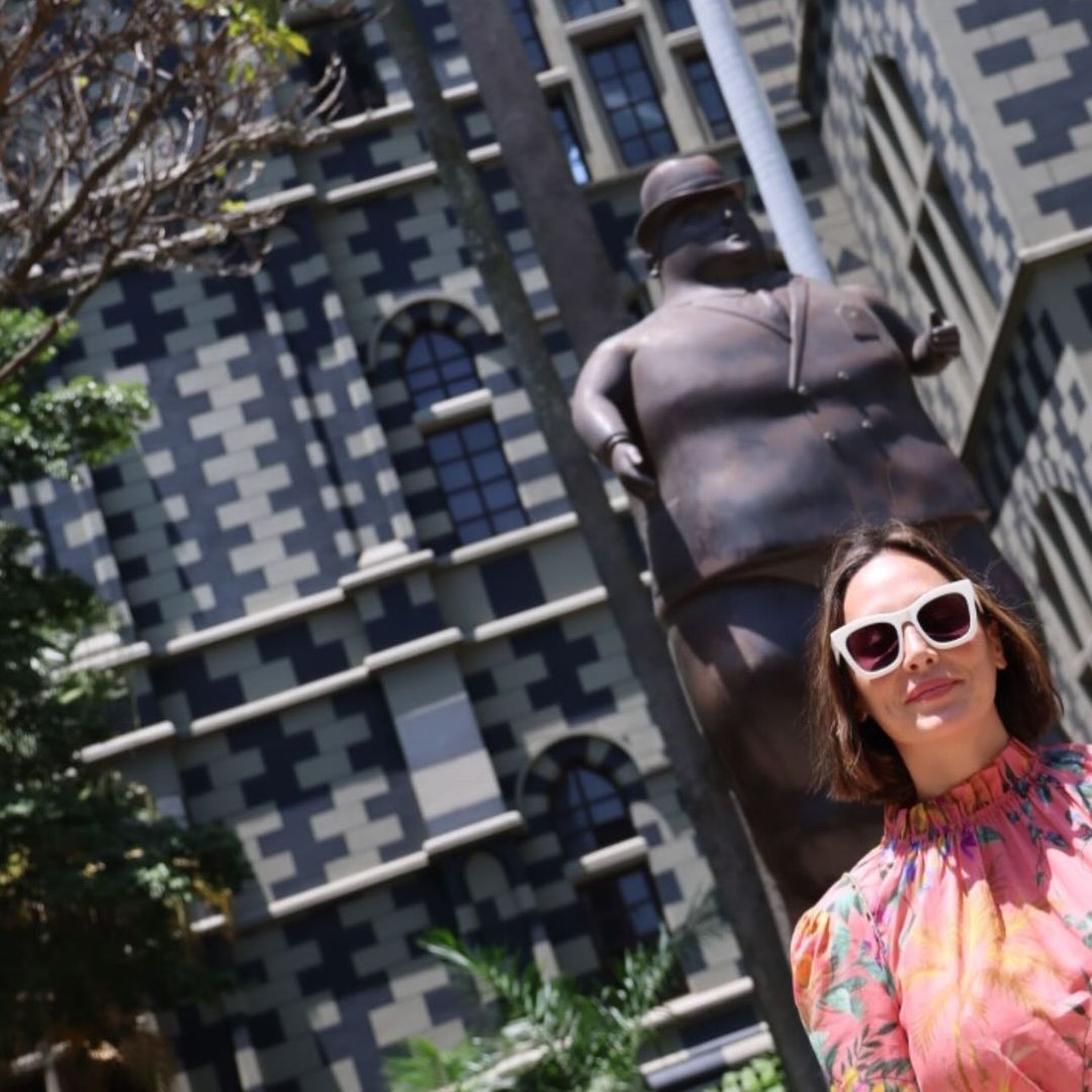 Tamara Falcó en el Museo de Antioquia, Medellín, Colombia. Septiembre de 2024
