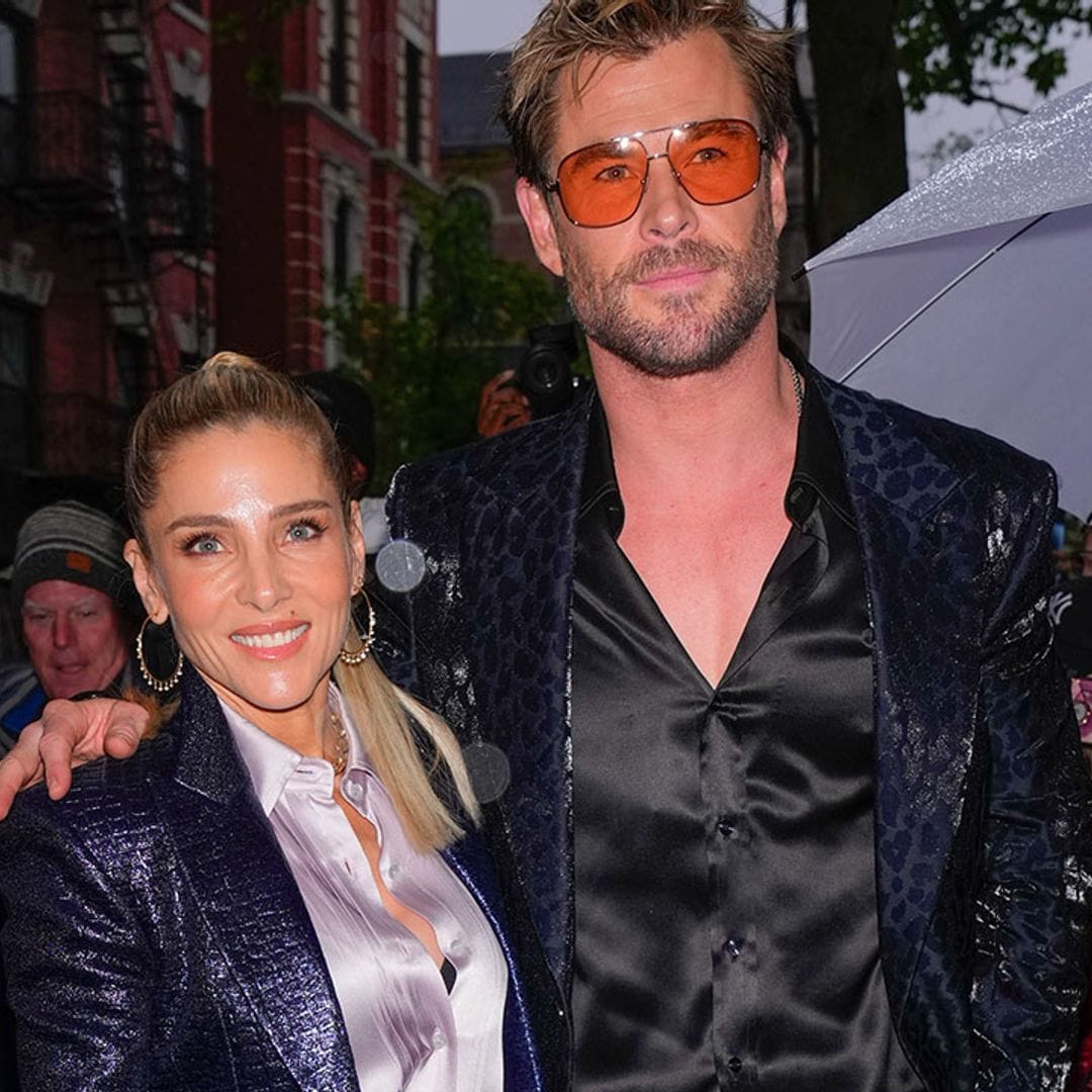 No te pierdas la divertida (y sexy) reacción de Chris Hemsworth cuando Elsa Pataky 'le roba el turno de maquillaje'