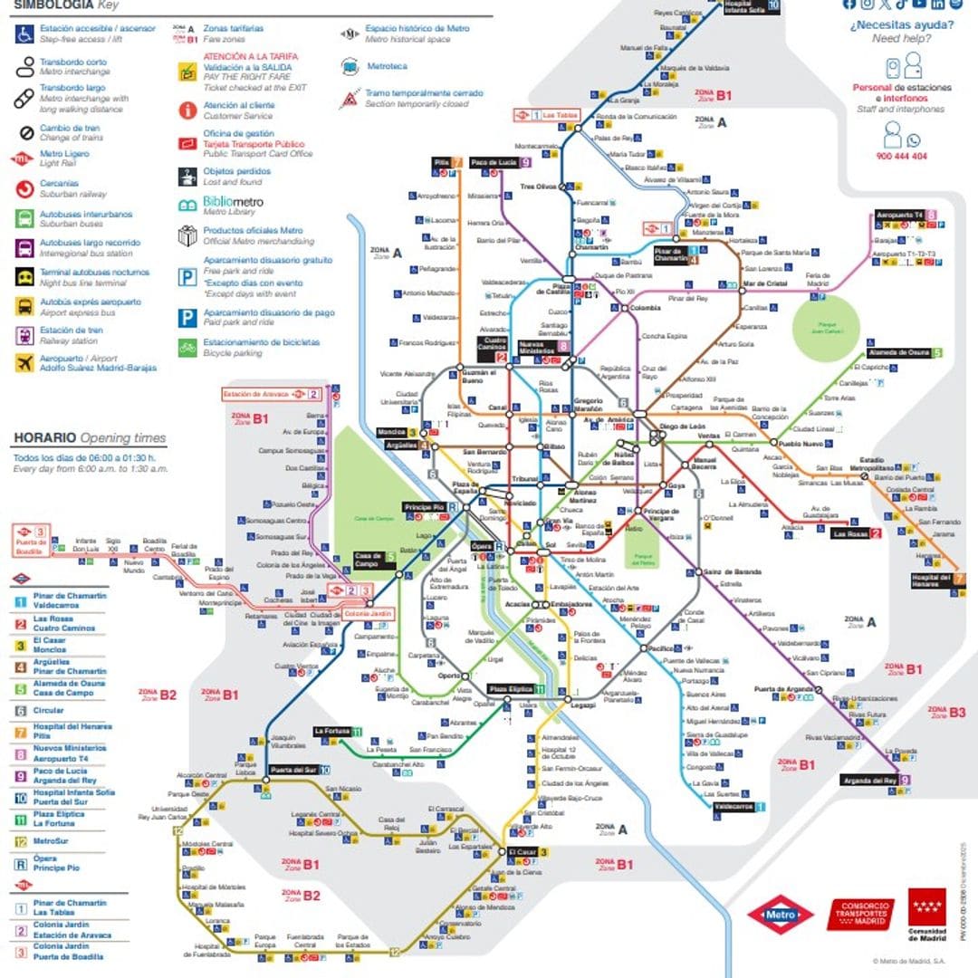 El nuevo mapa del Metro de Madrid: Los barrios que ganan estaciones en 2026 y los que se quedan fuera