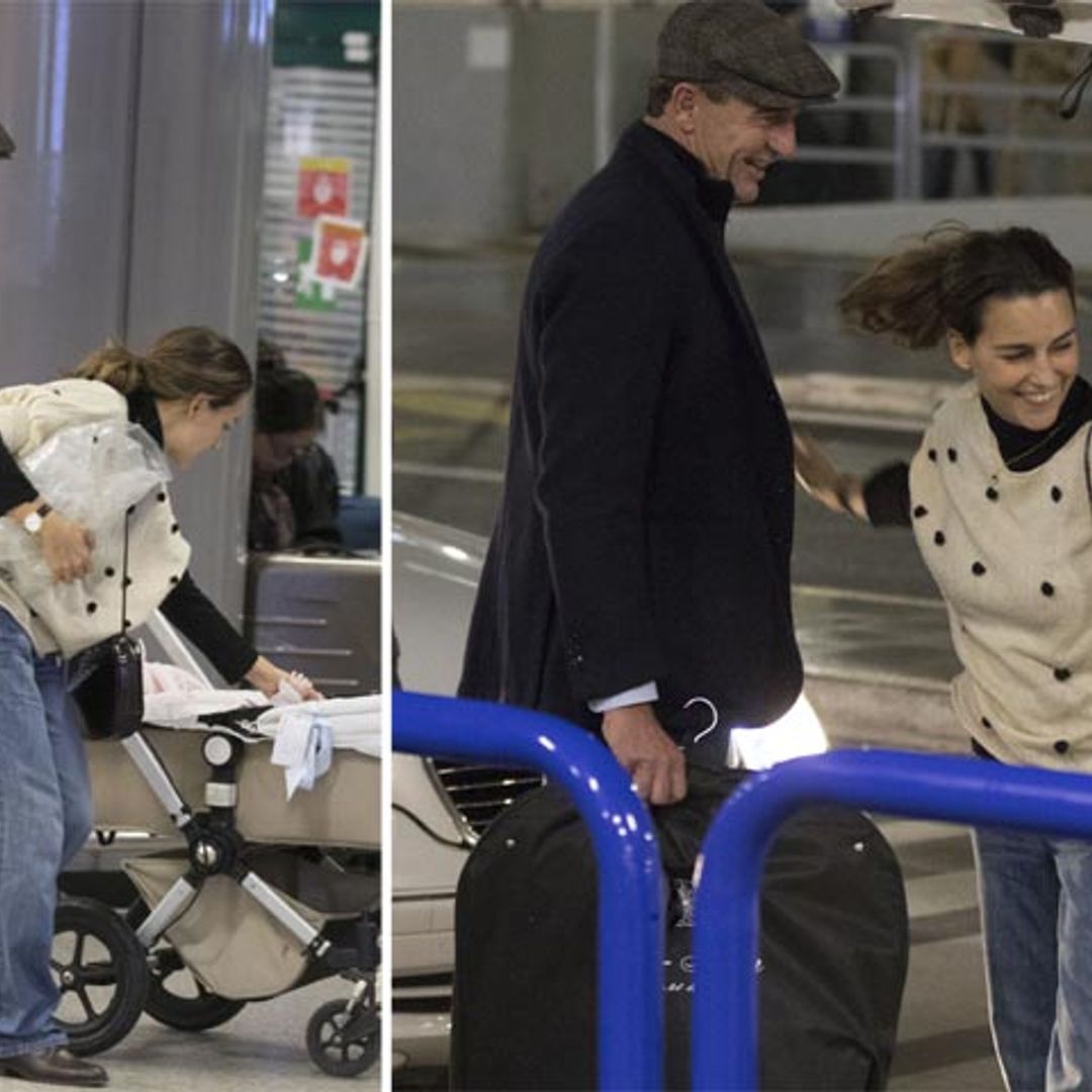 Alessandro Lequio y María Palacios ya están en Roma para el bautizo de su hija Ginevra