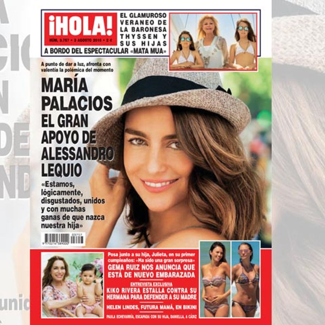María Palacios, el gran apoyo de Alessandro Lequio: 'Estamos, lógicamente, disgustados, unidos y con muchas ganas de que nazca nuestra hija'