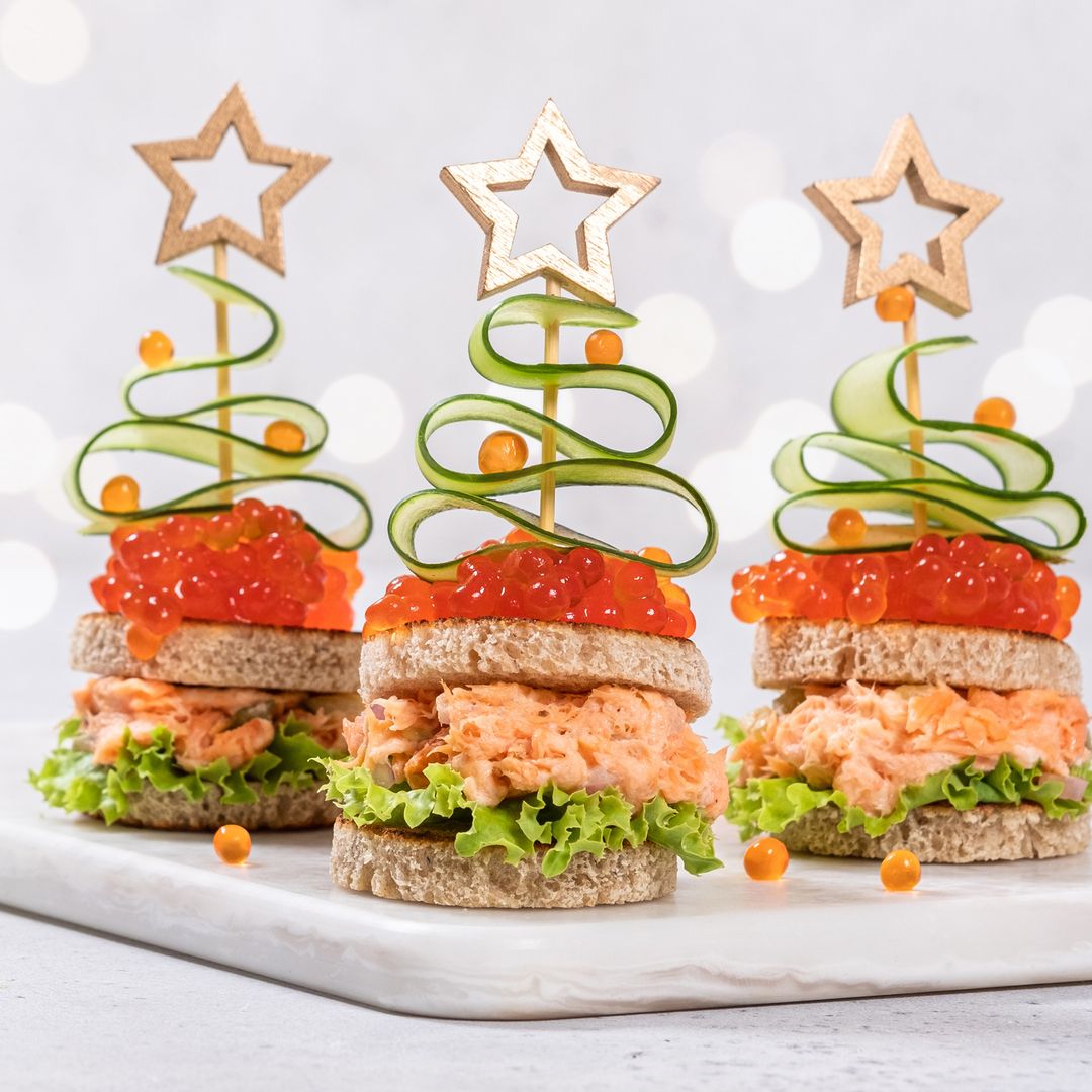 Aperitivos con forma de árbol de Navidad: un toque original para tus mesas festivas