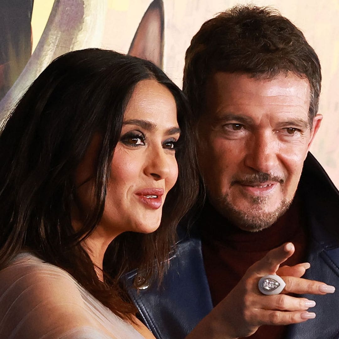 La foto que demuestra que Salma Hayek y Antonio Banderas siguen igual que hace 30 años