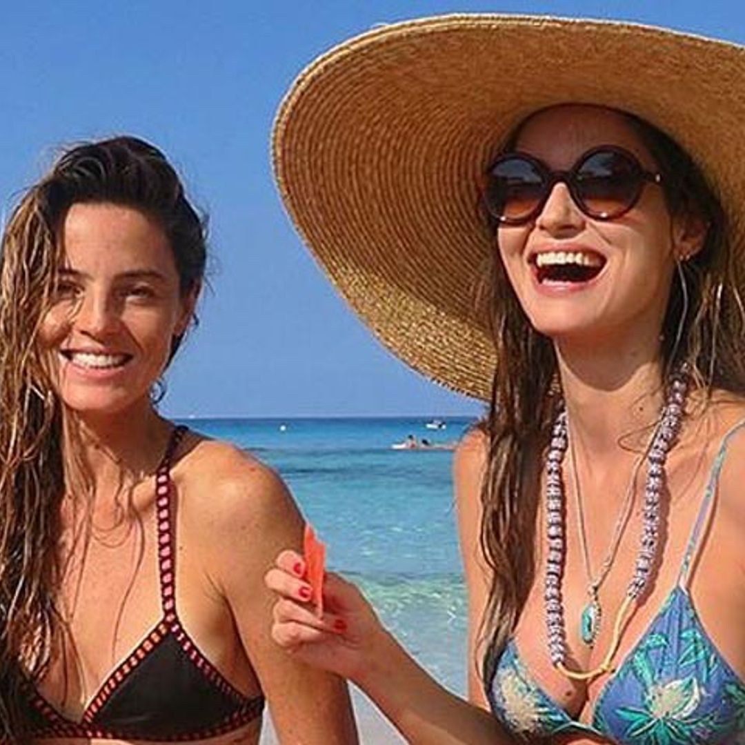 El tierno álbum familiar de Ariadne Artiles para felicitar a su hermana Aida