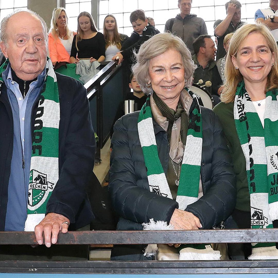 Don Juan Carlos y doña Sofía acuden con la infanta Cristina a animar a Pablo Urdangarin