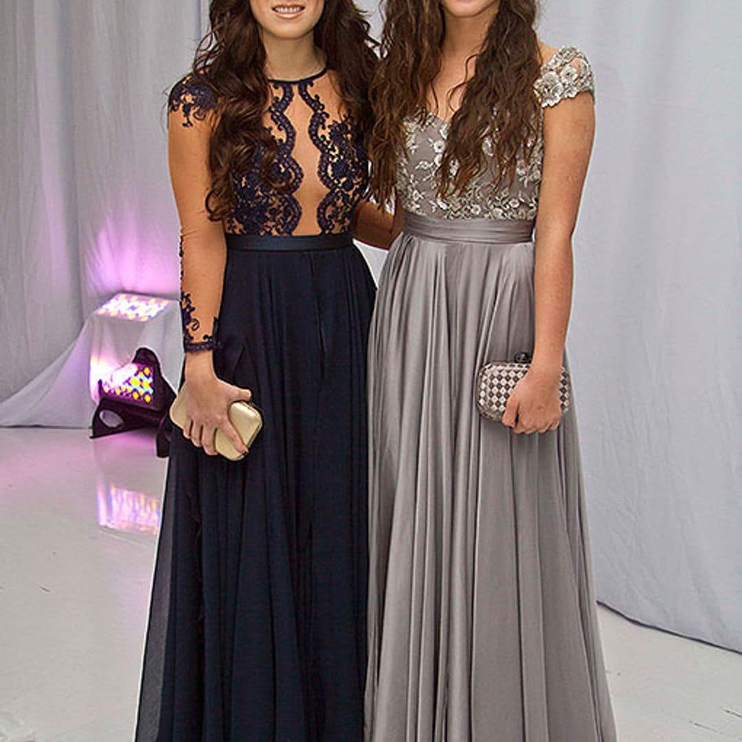 Paulina y Nicole Peña roban miradas en la graduación de Sofía Castro