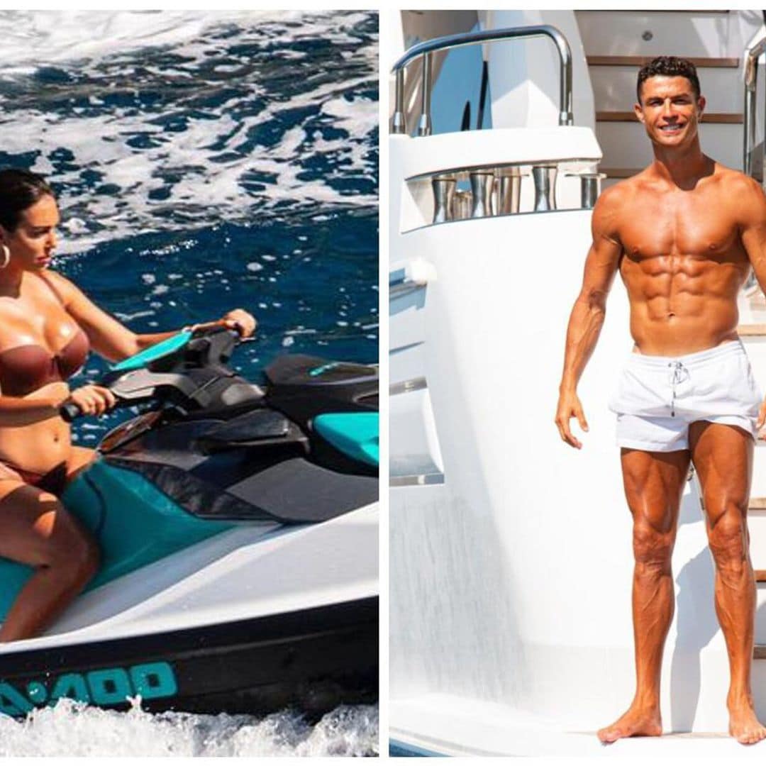 Georgina Rodríguez y Cristiano Ronaldo presumen cuerpazo durante sus vacaciones