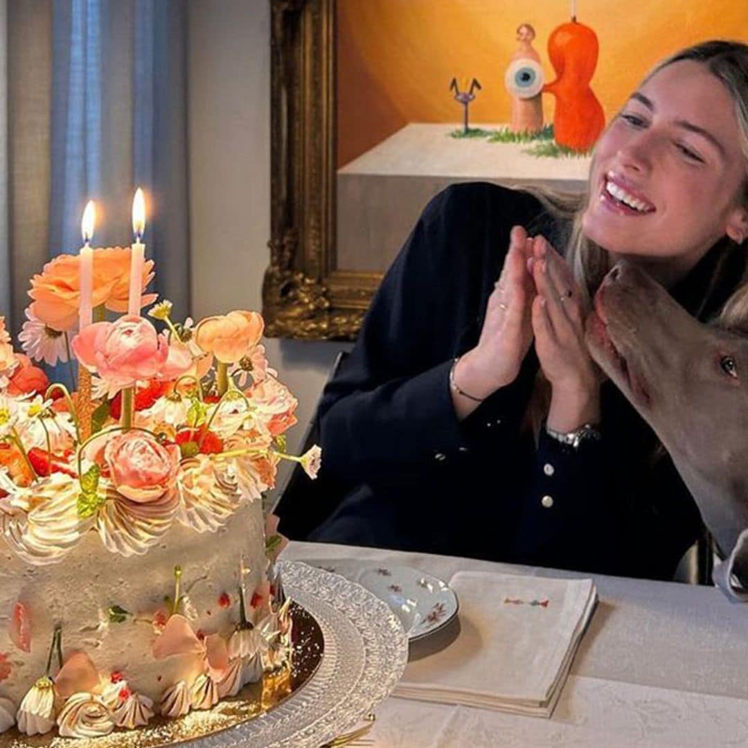 El momento más simpático del cumpleaños de Daniela Figo: se cae la tarta tras posar con ella