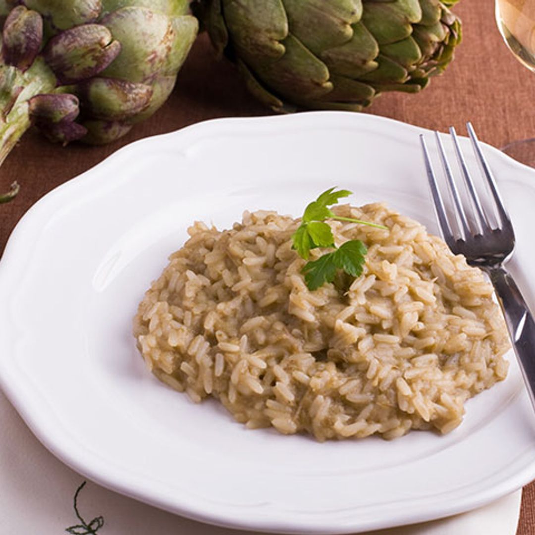'Risotto' de alcachofas