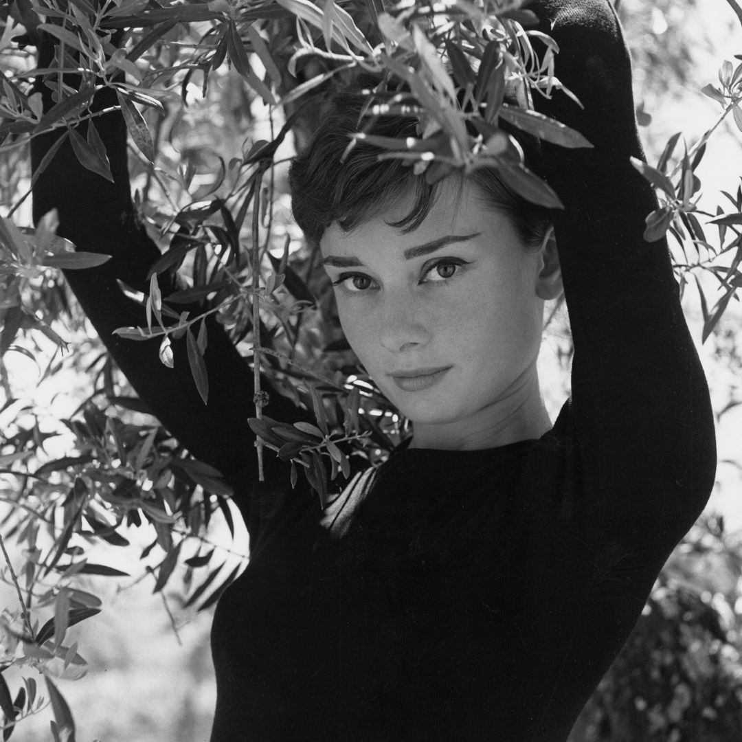 Audrey Hepburn tan sencilla y única posando para un retrato
