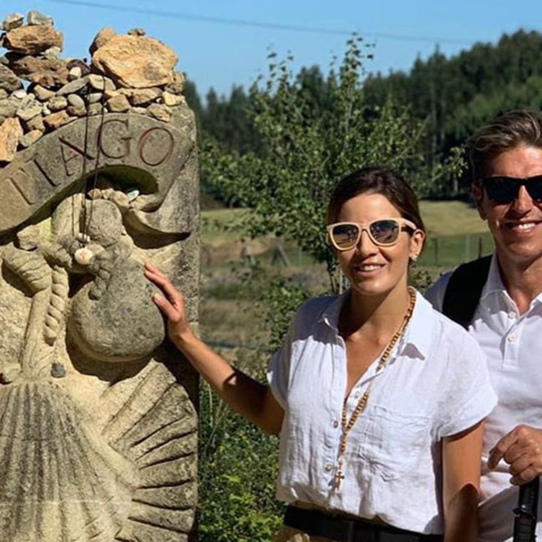 Manuel Díaz 'El Cordobés' y Virginia Troconis terminan el Camino de Santiago