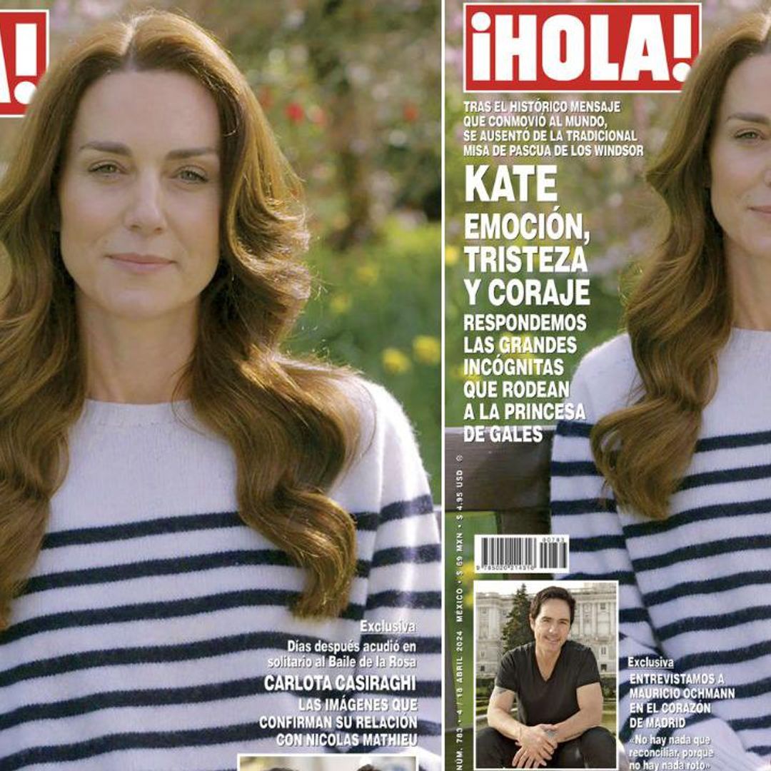En ¡HOLA!, Kate, emoción, tristeza y coraje