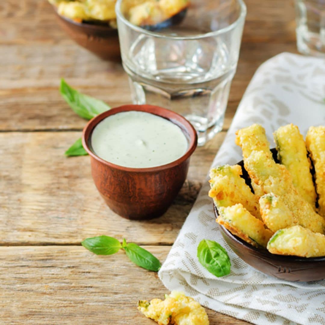 Bastoncitos de calabacín rebozados