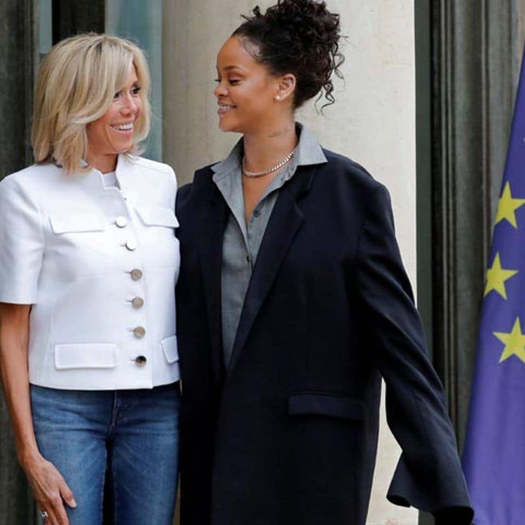 Brigitte Macron y Rihanna en el Elíseo: dos formas de entender la moda francesa