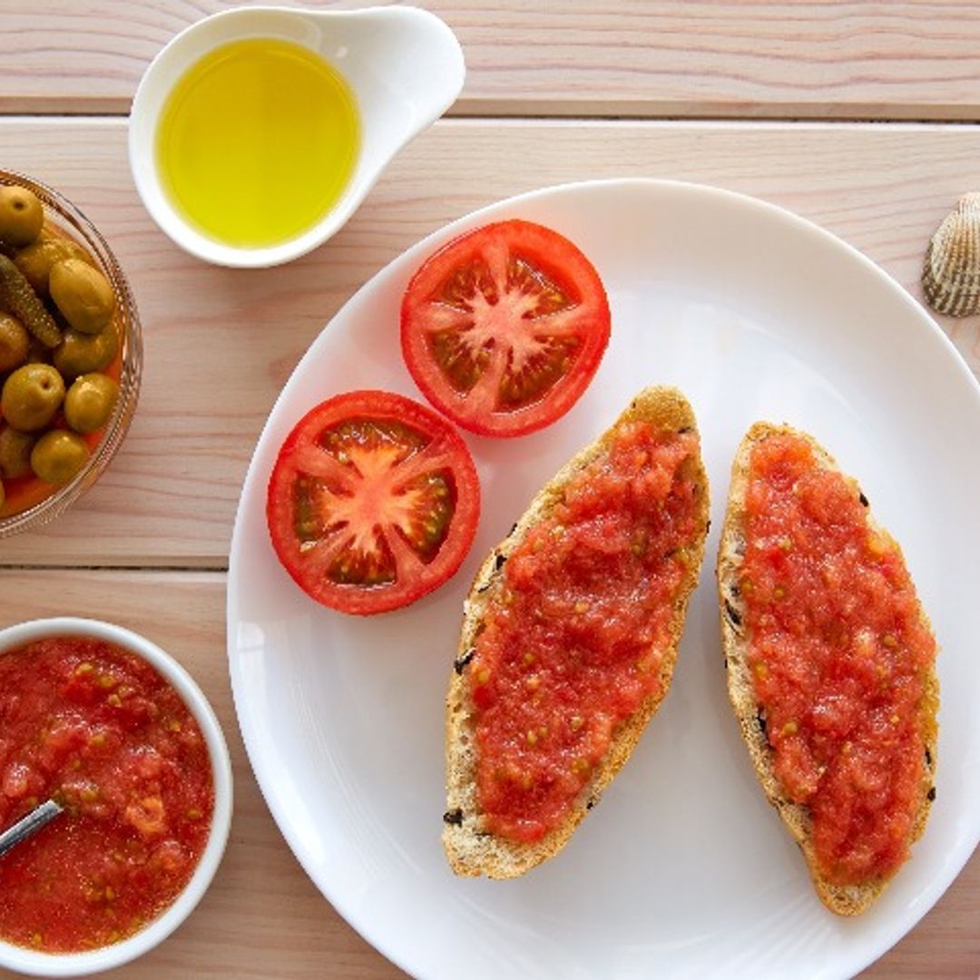 Tostas de tomate y aceite de oliva
