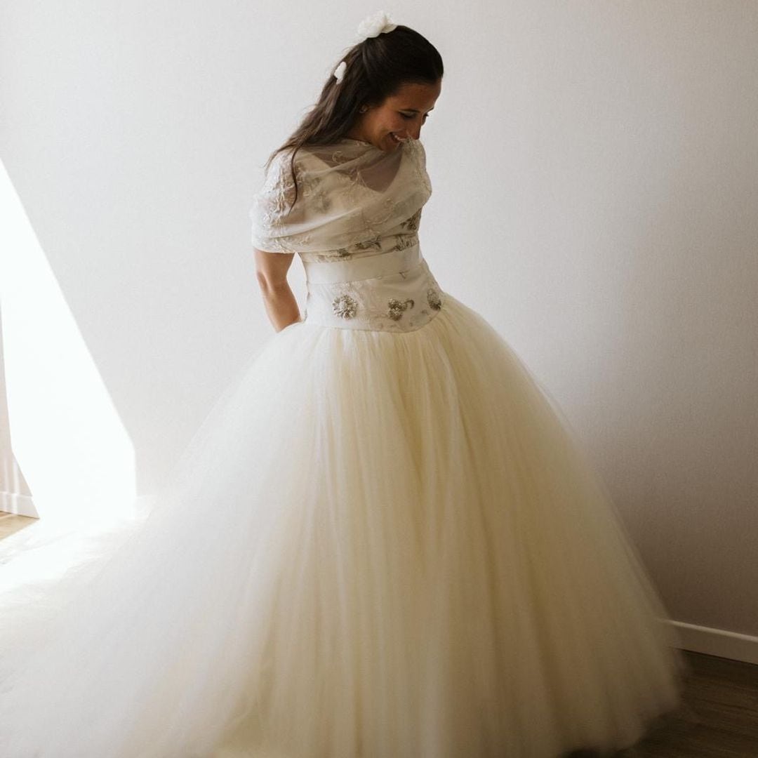 Paloma Reguillo se casa con un espectacular diseño propio: "Había soñado siempre con este vestido de novia"