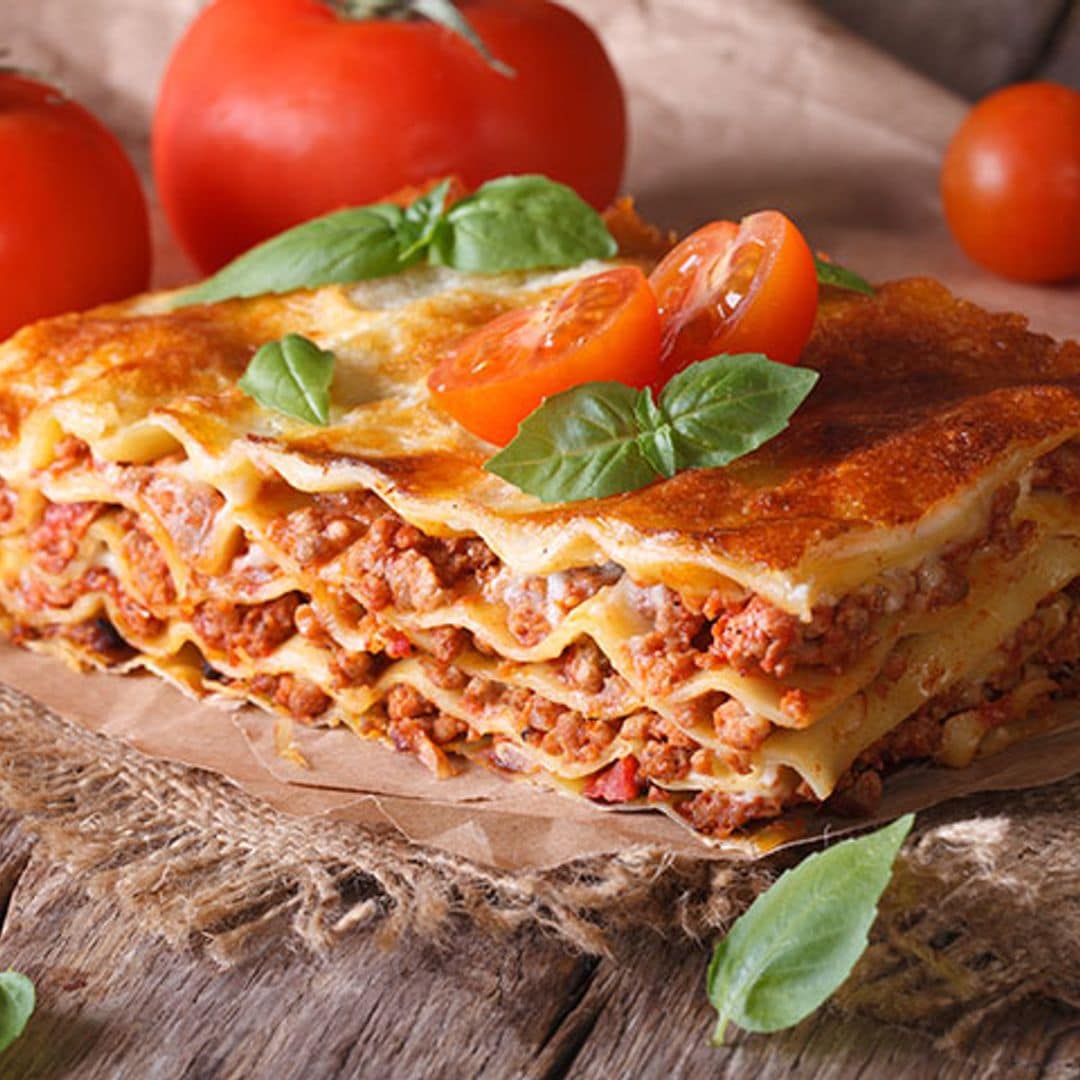 Lasaña de ternera a la albahaca