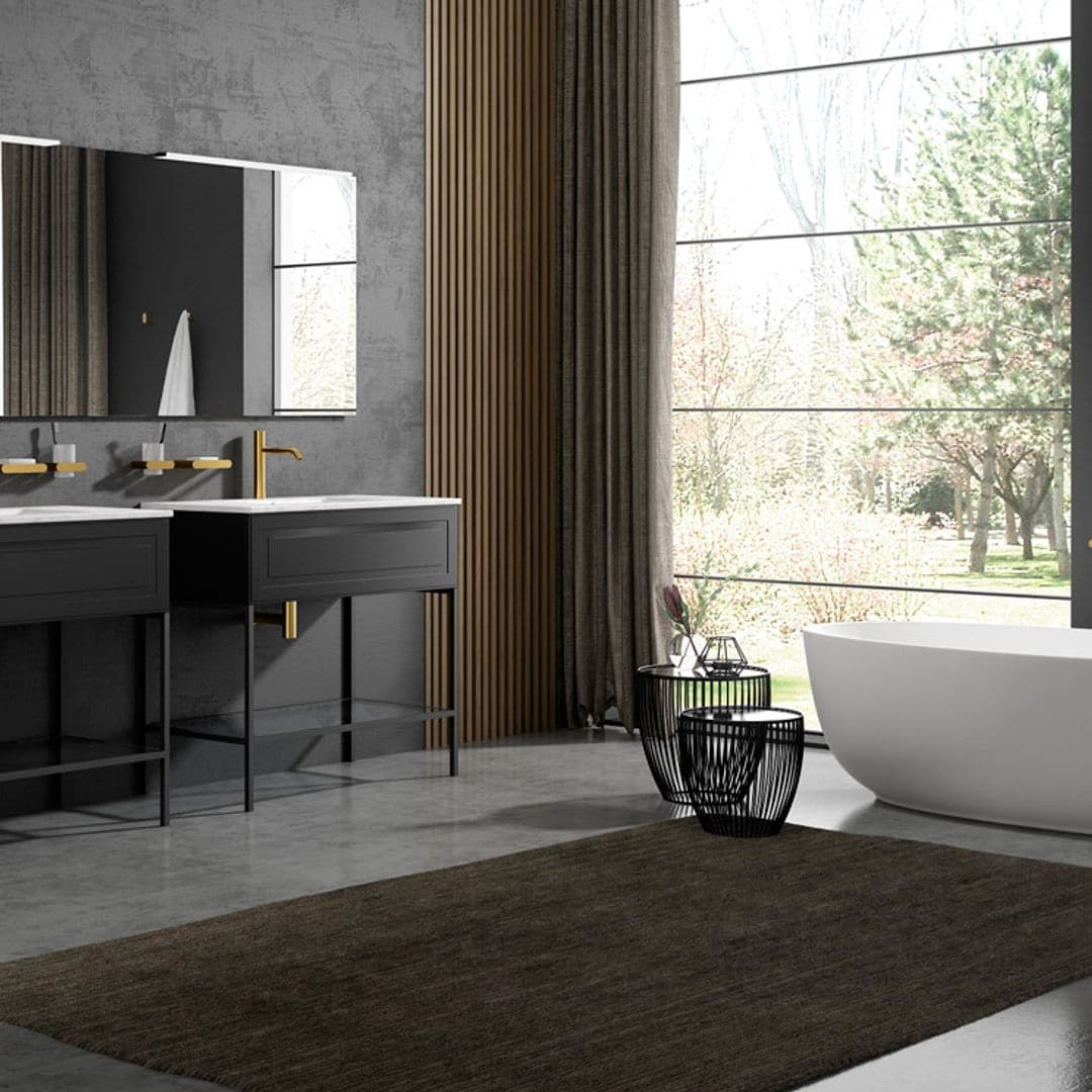 El color negro triunfa como tendencia en el baño: así tienes que aplicarlo