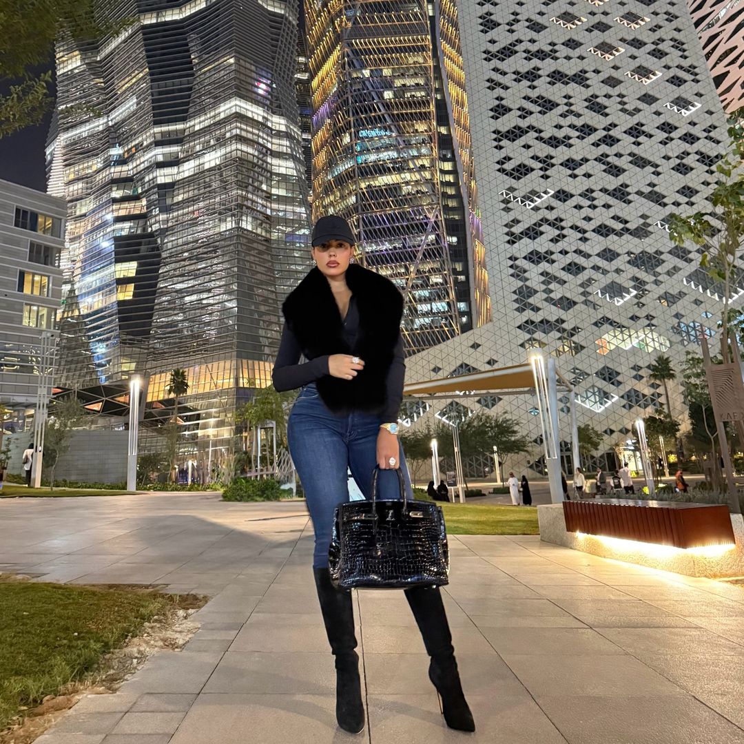 Georgina Rodríguez en el King Abdullah Financial District, en Riad, Arabia Saudita.