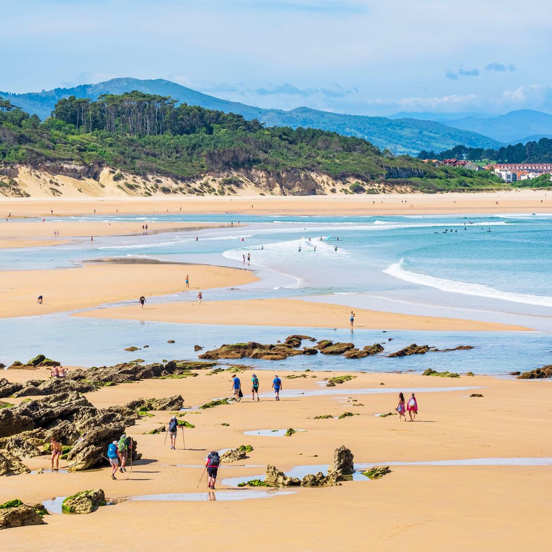 Playa de Somo, Ribamontán al Mar, Camino del Norte, Cantabria