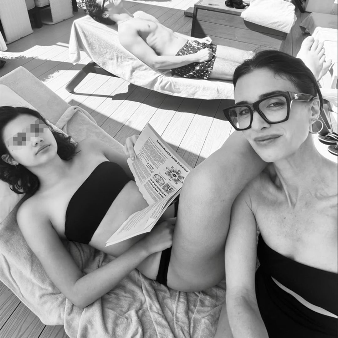 Paz Vega se relaja con sus hijos en Madrid