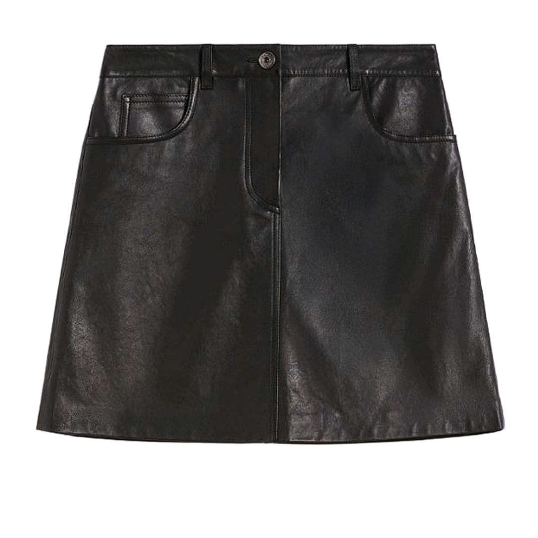 Minifalda de piel (405 €), de Weekend Max Mara