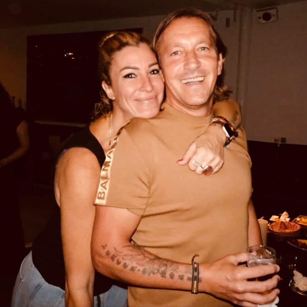 Malula Sanz felicita a Michel Salgado por su 50 cumpleaños
