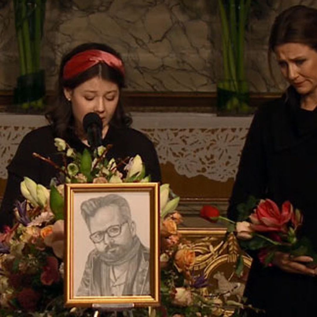 La emoción de Marta Luisa y la entereza de su hija al recordar a Ari Behn en el funeral
