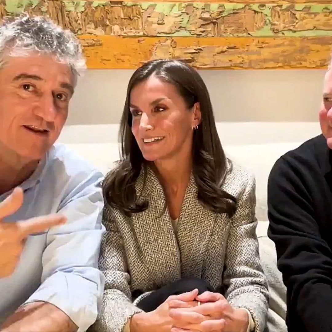 El divertido encuentro de la reina Letizia con el dúo 'Gomaespuma' del que se confiesa admiradora