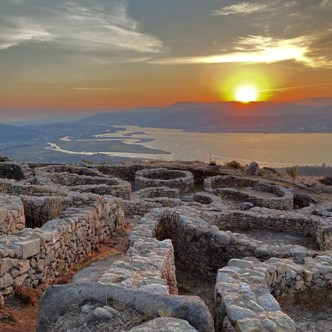Vista panorámica desde el monte Santa Tegra en A Guada, Pontevedra