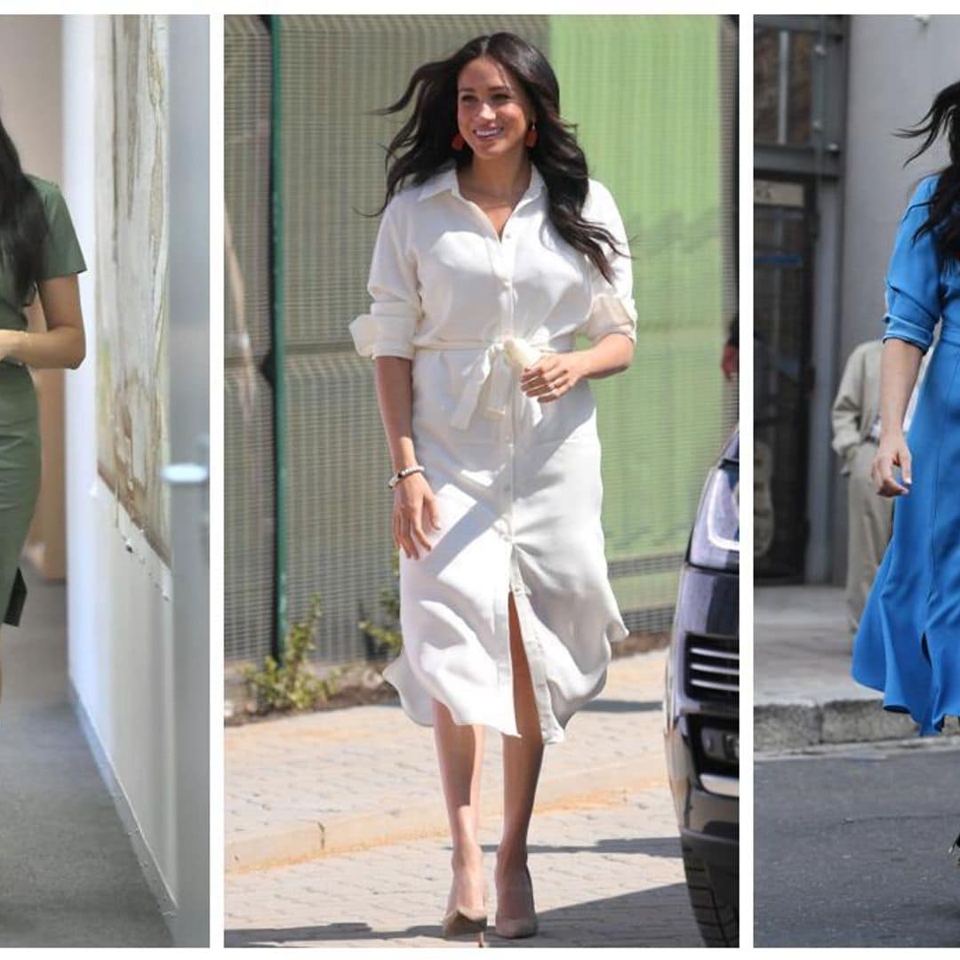 El vestido camisero, el clásico que nunca falta en el clóset de Meghan Markle