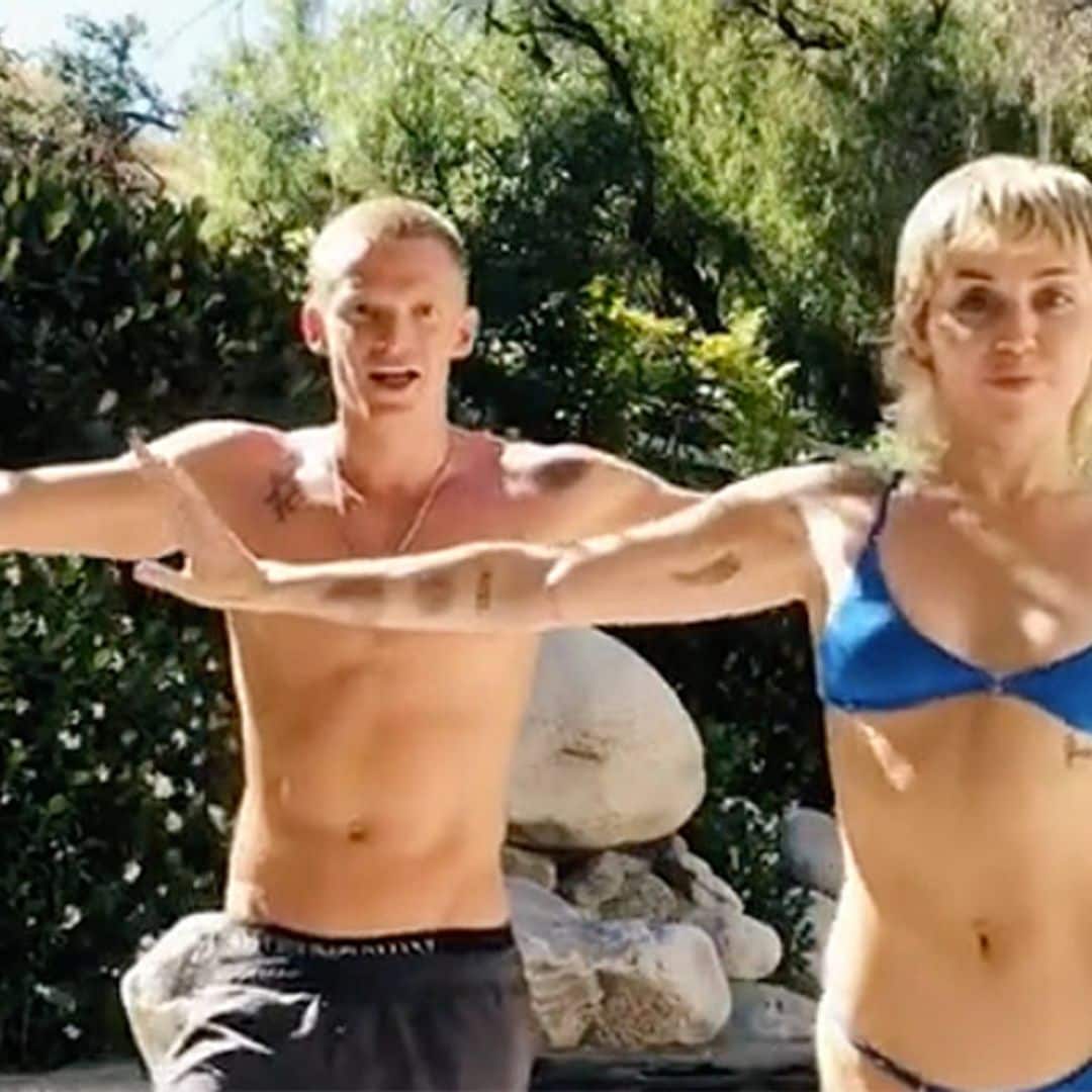 ¡'Everybody dance now'! Miley Cyrus sorprende a sus seguidores con este divertido baile junto a Cody Simpson