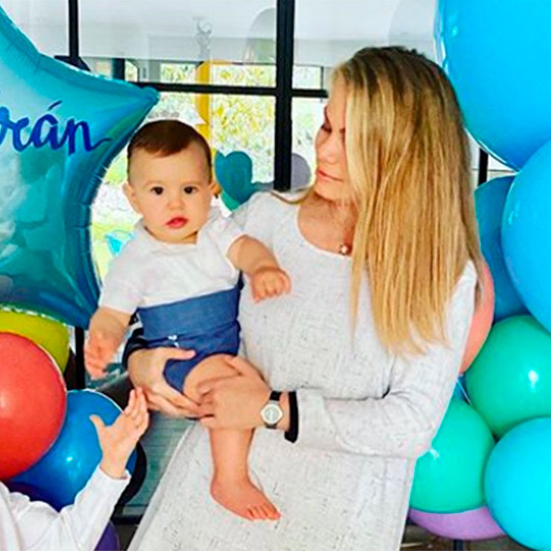 ¡Palomitas, tarta y 'photocall'! Carla Goyanes celebra el primer cumpleaños de su pequeño Beltrán