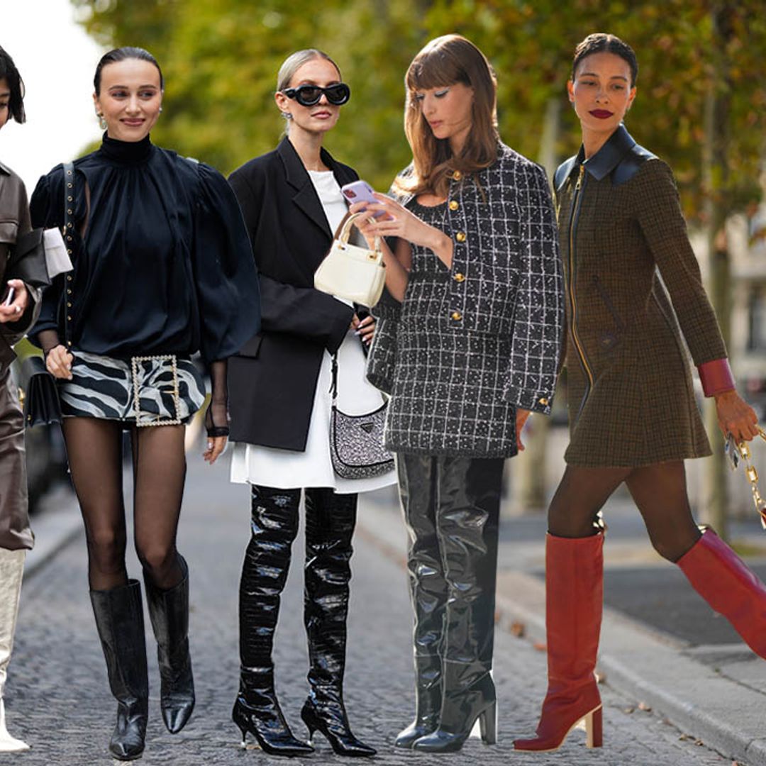 10 looks para aprender a combinar las botas altas sin fallar en el intento