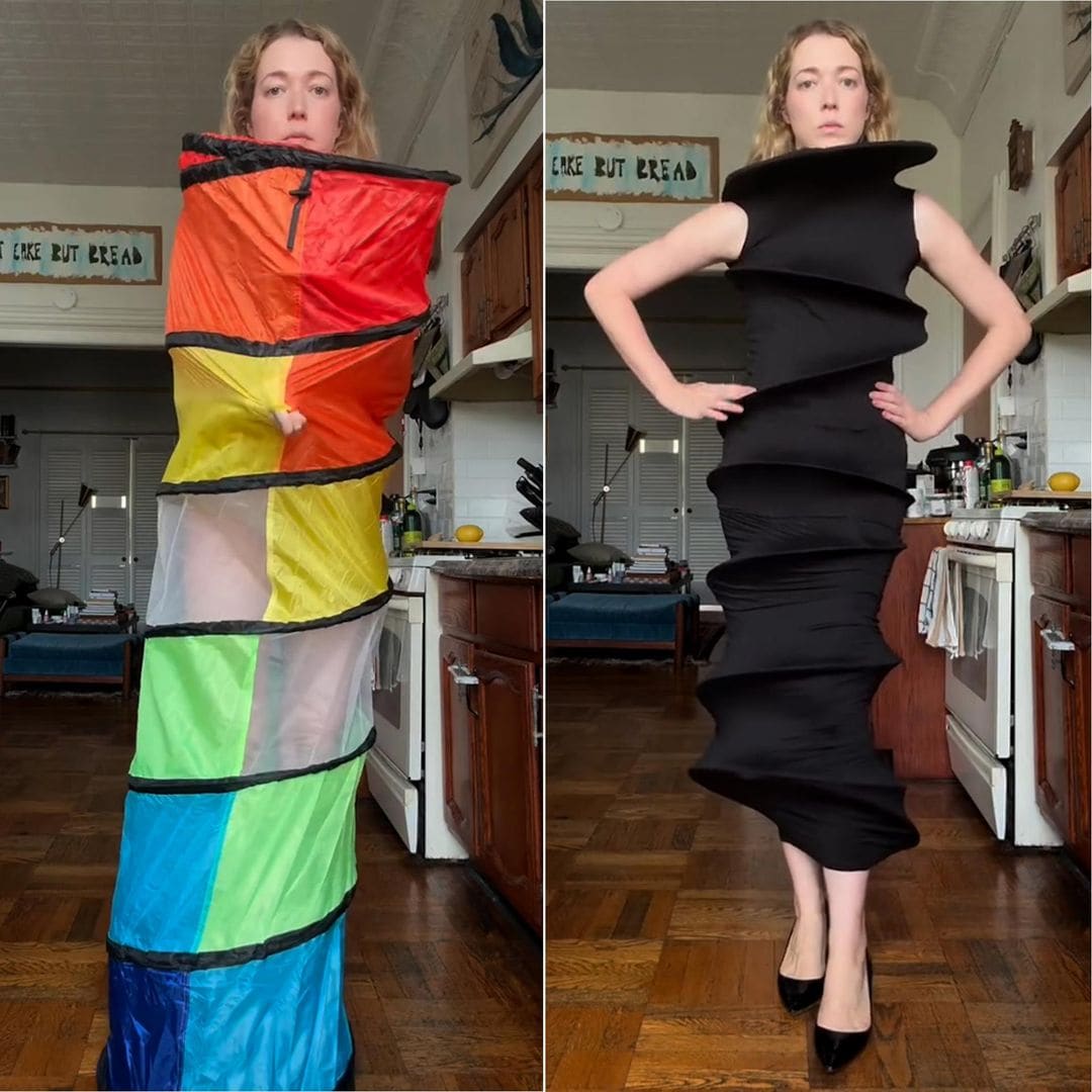 Una influencer crea un vestido de cero con un juguete y no vas a creer lo espectacular que es