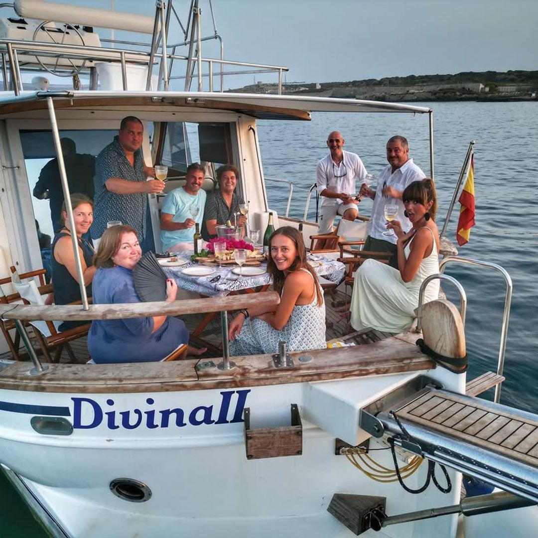 Marina San José con amigos en Menorca
