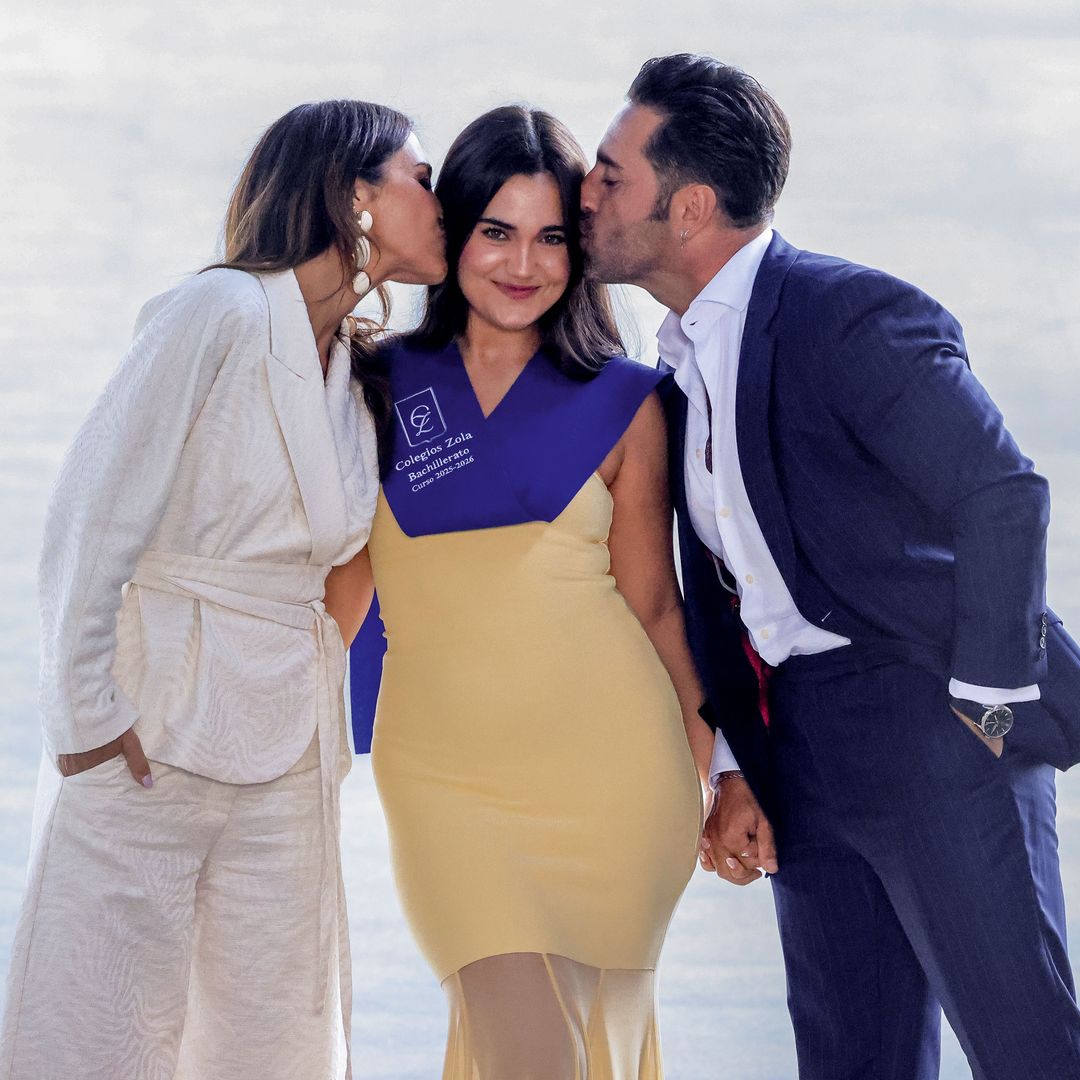 David Bustamante, Paula Echevarria y Daniela Bustamante en Madrid
